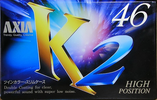 Compact Cassette AXIA K2 46 "K2B 46" Type II Chrome 1995 Japan