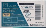 Compact Cassette AXIA PS-I / PS-1 64 "PS-1 B 64" Type I Normal 1991 Japan
