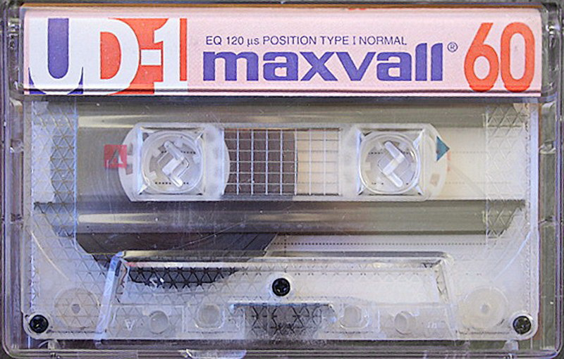 Compact Cassette Maxvall 60 "UD-1" Type I Normal 1991 Colombia