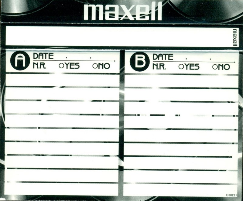 Compact Cassette Maxell UDI-CD 46 Type I Normal 1998 Europe