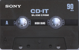 Compact Cassette Sony CD-IT 90 "C-90CDT2D" Type II Chrome 1999 North America