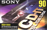 Compact Cassette Sony CD-IT 90 "C-90CDT2D" Type II Chrome 1999 North America