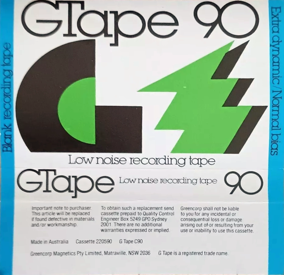 Compact Cassette G-Tape 90 Type I Normal 1979 Australia