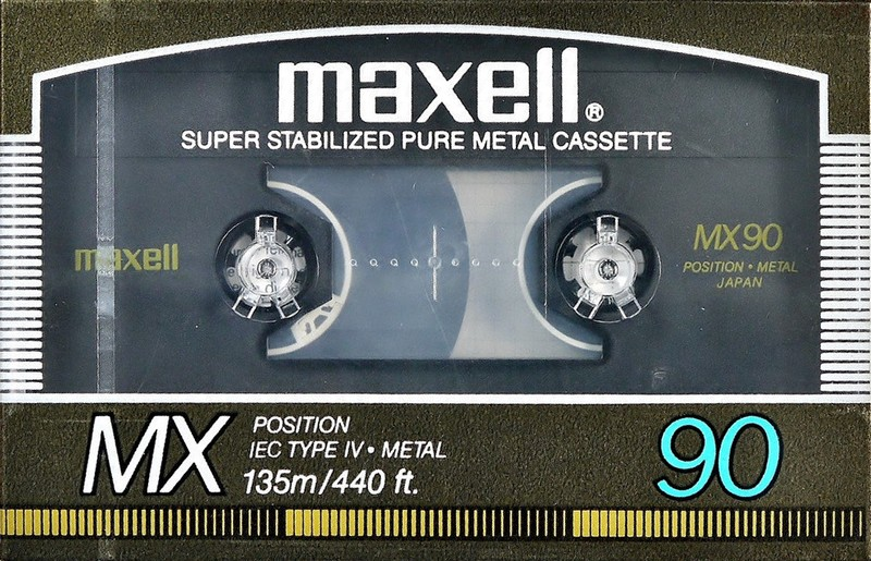 Compact Cassette Maxell MX 90 Type IV Metal 1986 Europe