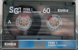 Compact Cassette Konica SG 60 Type I Normal 1993 Europe