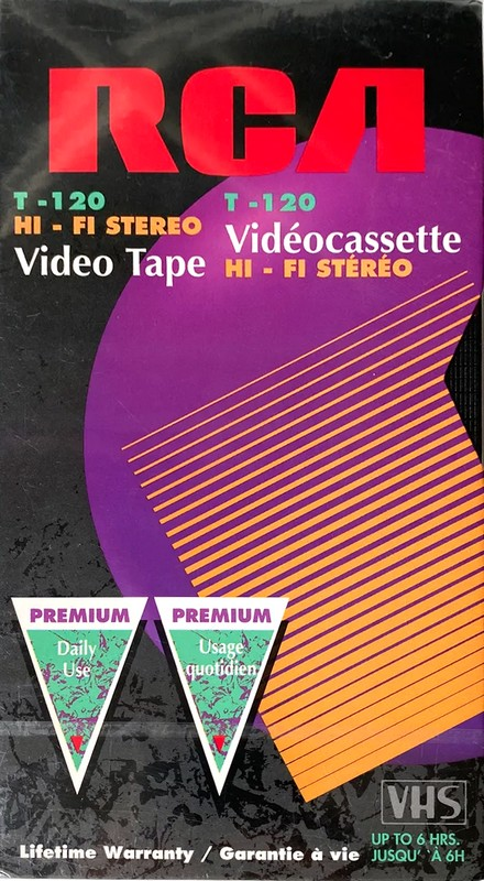 VHS, Video Home System:  RCA -  120