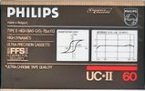 Compact Cassette Philips UC II 60 Type II Chrome 1984 Europe