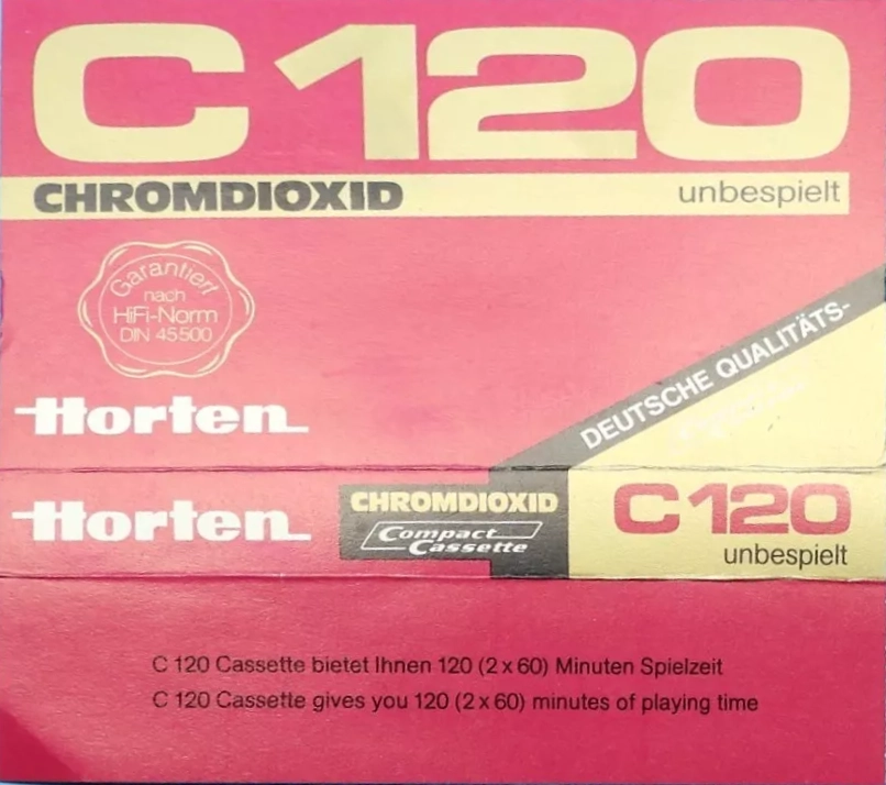 Compact Cassette Horten 120 Type II Chrome 1977 Germany