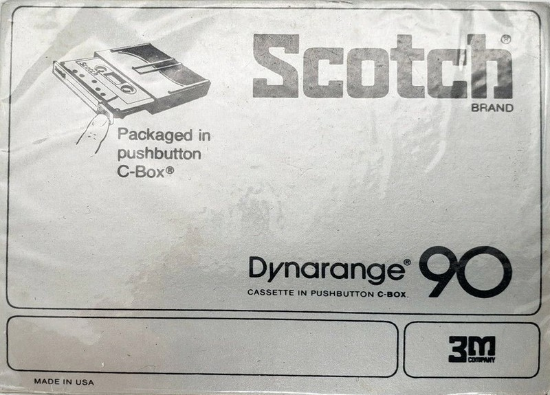 Compact Cassette Scotch Dynarange 90 Type I Normal 1977 USA
