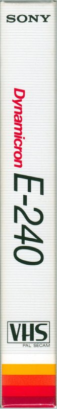 VHS, Video Home System Sony Dynamicron 240 Type I Normal 1984 Europe