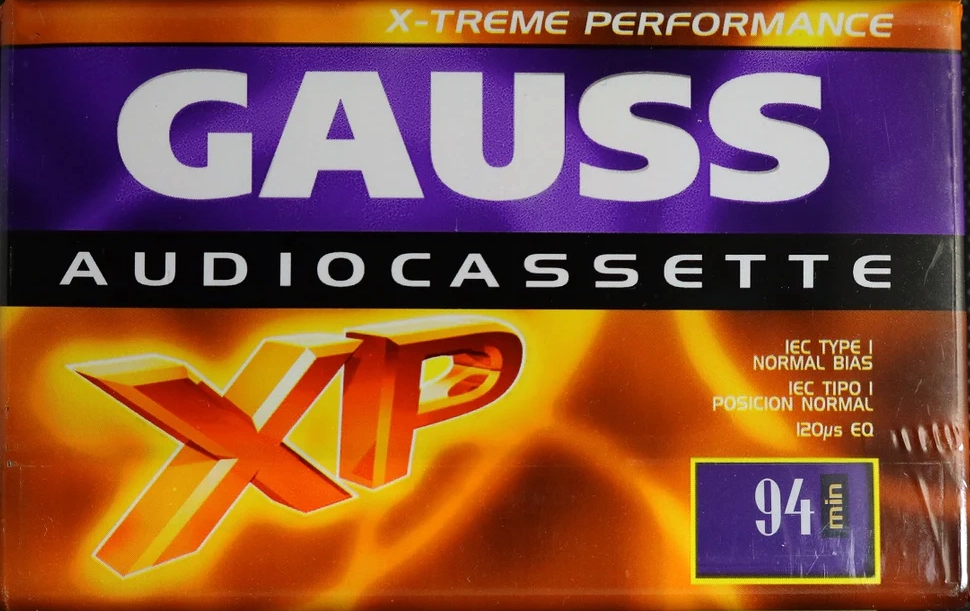 Compact Cassette Gauss XP 94 Type I Normal 2001 Latin America