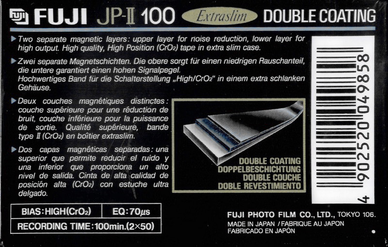 Compact Cassette: FUJI Fuji - JP-II 100