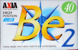 Compact Cassette AXIA Be 2 60 "BE2A 60" Type II Chrome 1996 Japan