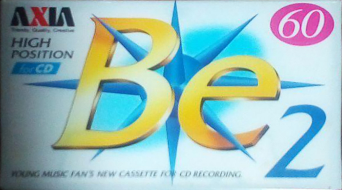 Compact Cassette AXIA Be 60 "BE2A 60" Type II Chrome 1996 Japan