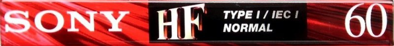 Compact Cassette Sony HF 60 "C-60HFB" Type I Normal 1999 Europe