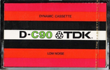 Compact Cassette TDK D 90 Type I Normal 1975 Japan