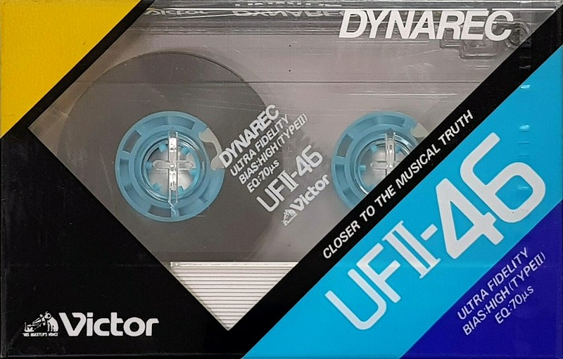 Compact Cassette Victor Dynarec UFII 46 Type II Chrome 1987 Japan