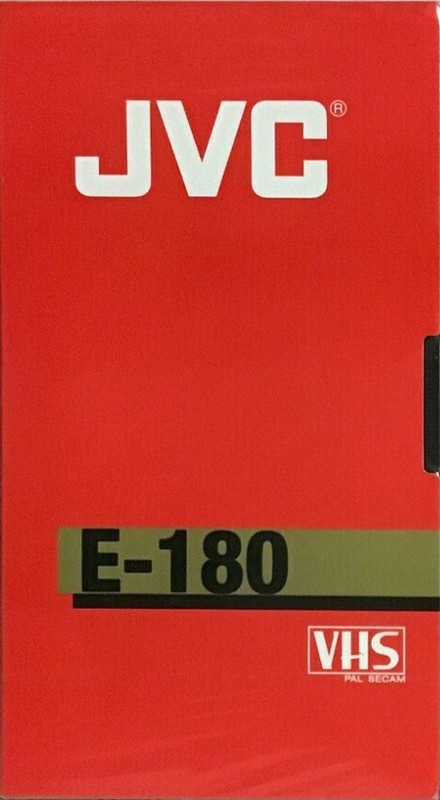 VHS, Video Home System JVC 180 "E-180 DN" Type I Normal Europe
