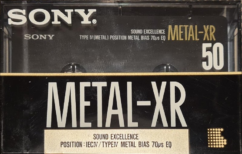 Compact Cassette Sony Metal-XR 50 Type IV Metal 1990 Europe