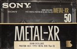 Compact Cassette Sony Metal-XR 50 Type IV Metal 1990 Europe