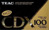 Compact Cassette Teac CDX 100 Type I Normal 1991 Europe