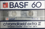 Compact Cassette BASF Chromdioxid Extra II 60 "CR-E II" Type II Chrome 1985 USA
