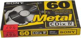 Compact Cassette Sony CDix IV 60 "C-60CDX4B" Type IV Metal 1994 Japan