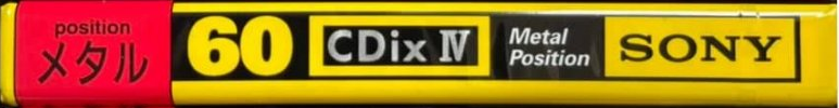 Compact Cassette Sony CDix IV 60 "C-60CDX4B" Type IV Metal 1994 Japan