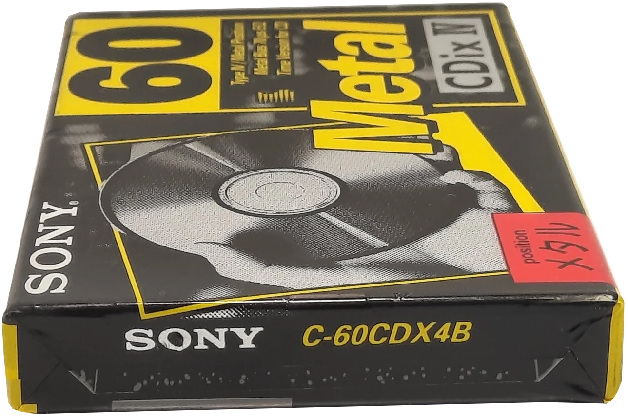 Compact Cassette Sony CDix IV 60 "C-60CDX4B" Type IV Metal 1994 Japan