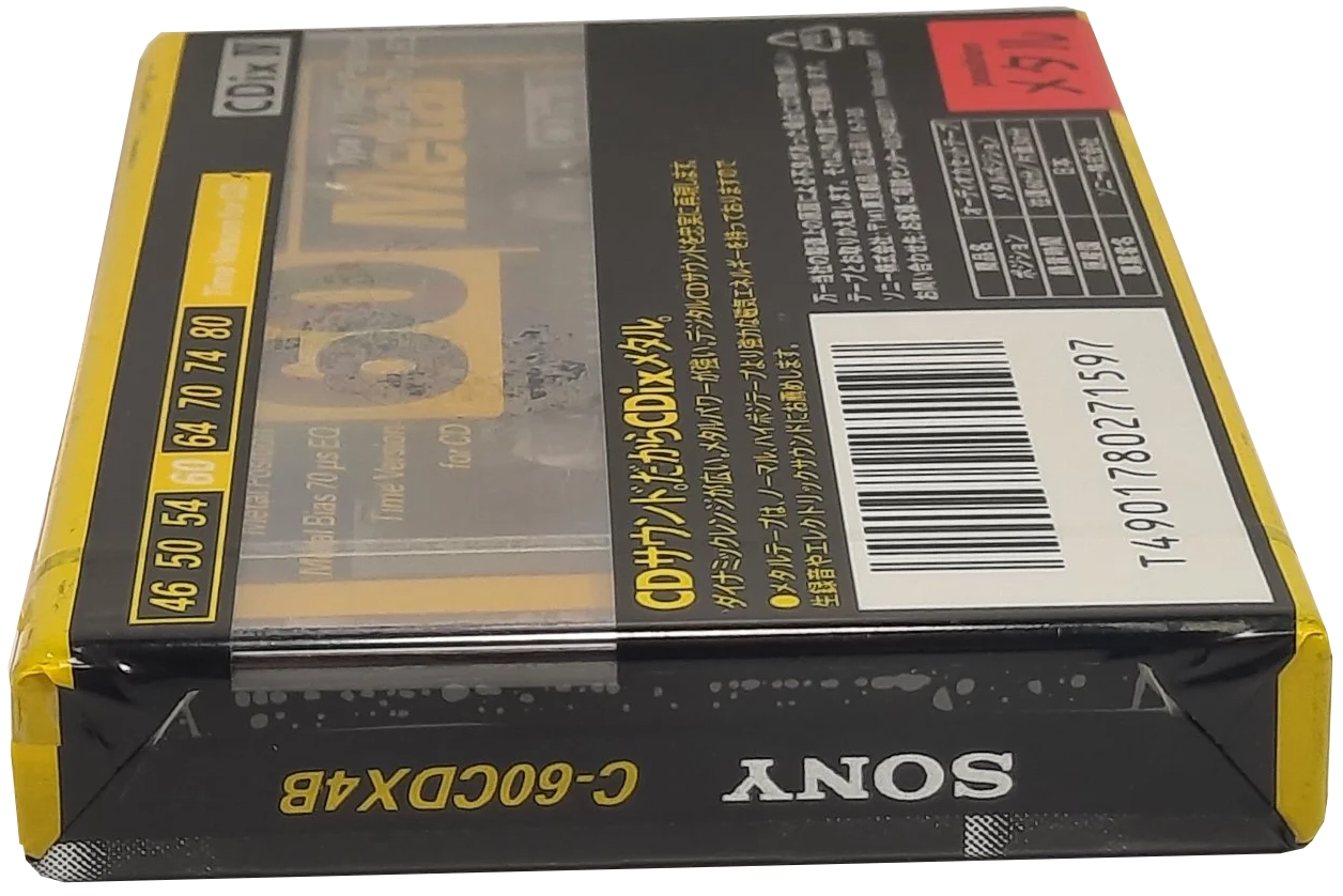 Compact Cassette Sony CDix IV 60 "C-60CDX4B" Type IV Metal 1994 Japan