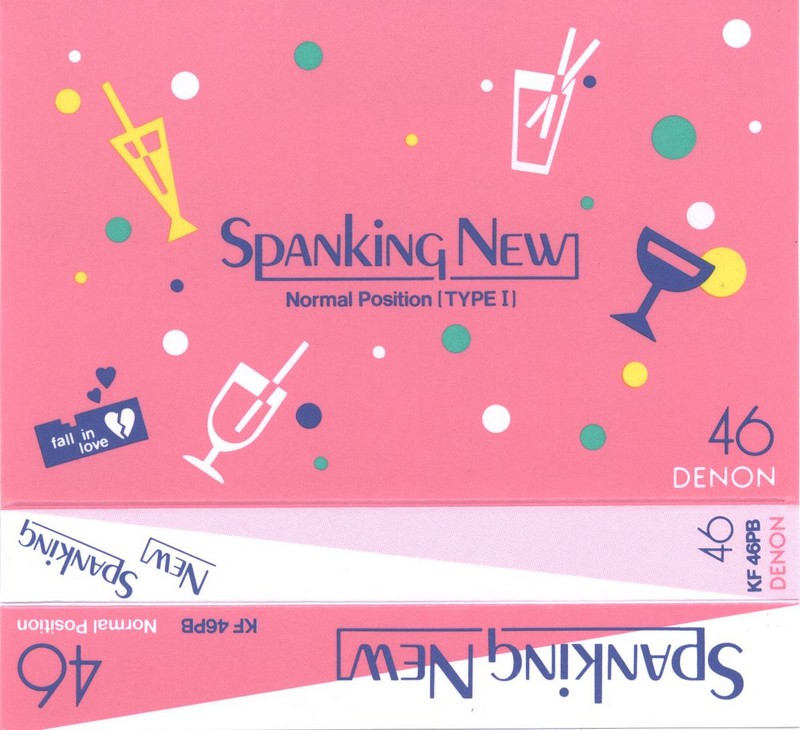 Compact Cassette Denon KF 46 "Spanking New KF46PB" Type I Normal 1986 Japan