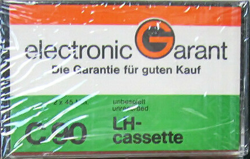 Compact Cassette Electronic Garant 90 "LH" Type I Normal Germany