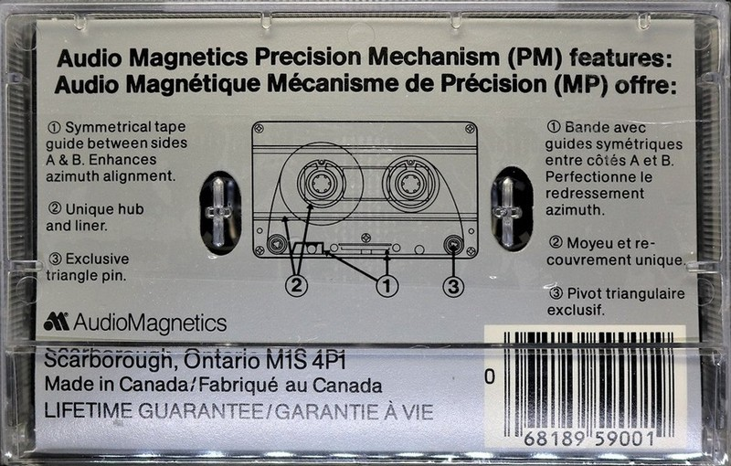 Compact Cassette Audio Magnetics XHE HD II 90 Type II Chrome 1982 Canada