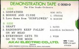 Compact Cassette Akai 30 "SD-D T10004" Demonstration Tape 1979 USA