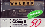 Compact Cassette TDK Walker CDing 2 50 "WCD2-50" Type II Chrome 1992 Japan