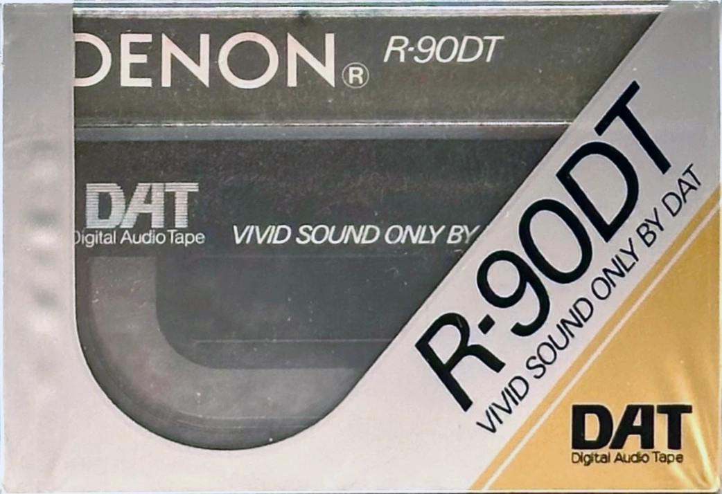 Digital Audio Tape Denon 90 "R-90DT E" Type IV Metal 1990 North America