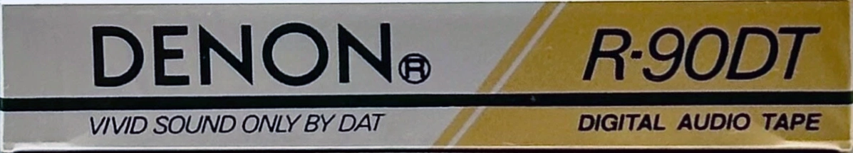 Digital Audio Tape Denon 90 "R-90DT E" Type IV Metal 1990 North America
