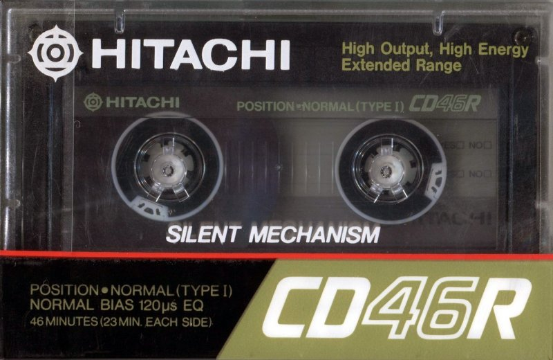 Compact Cassette Hitachi CD-R 46 Type I Normal 1985 Japan