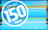 Compact Cassette TDK CDing 2 150 "CD2-150U" Type II Chrome 2002 Japan