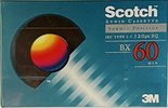 Compact Cassette Scotch BX 60 Type I Normal 1993 Worldwide