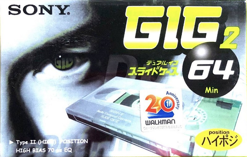 Compact Cassette Sony GIG-2 64 "C-64GIG2E" Type II Chrome 1999 Japan