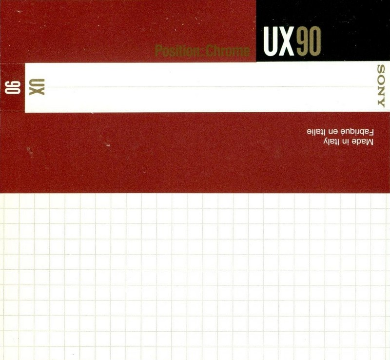 Compact Cassette Sony UX 90 Type II Chrome 1990 Europe