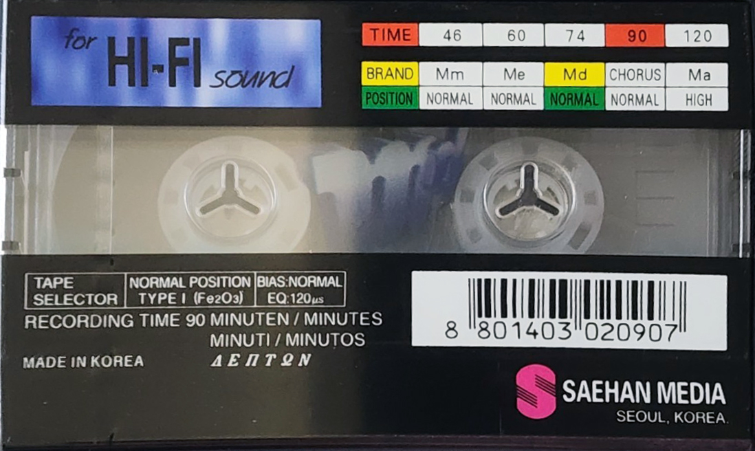 Compact Cassette Saehan MD 90 Type I Normal 1994 Europe