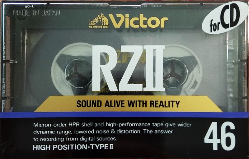Compact Cassette Victor RZII 46 Type II Chrome 1989 Japan