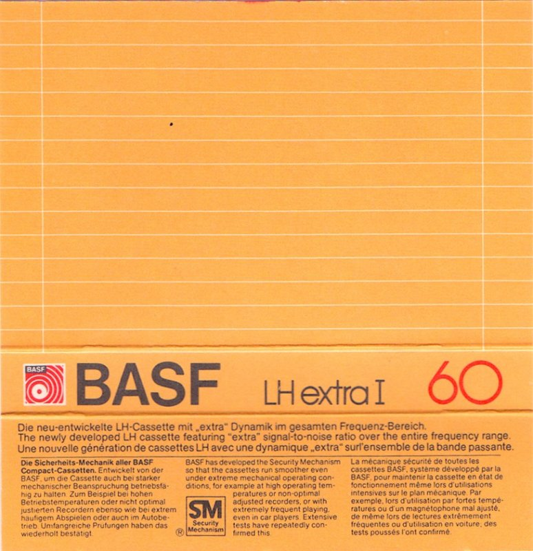 Compact Cassette: BASF  - LH Extra I 60