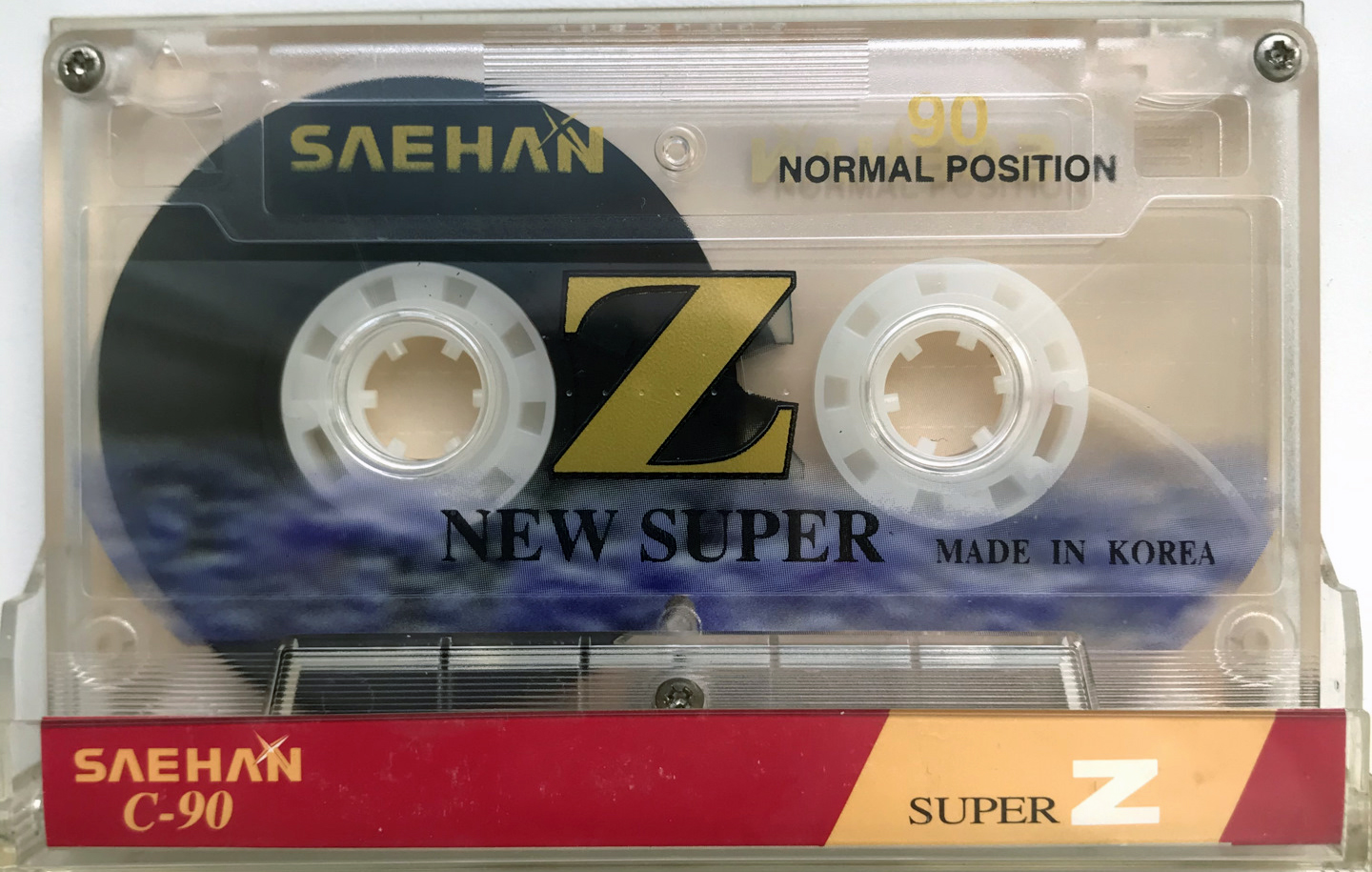 Compact Cassette Saehan New Super Z 90 Type I Normal Europe