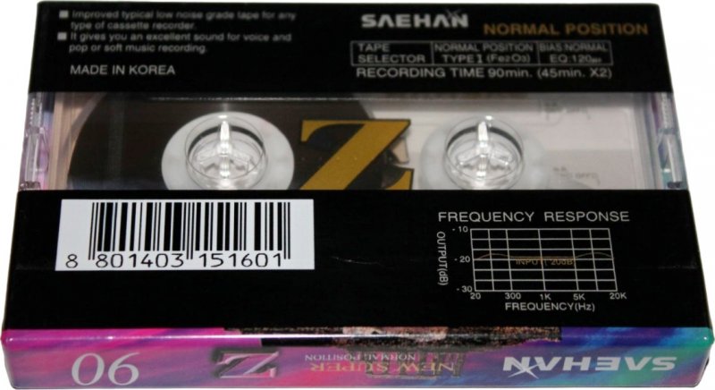 Compact Cassette: Saehan  - New Super Z 90