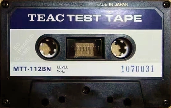Compact Cassette Teac MTT "112BN" Test Cassette Japan