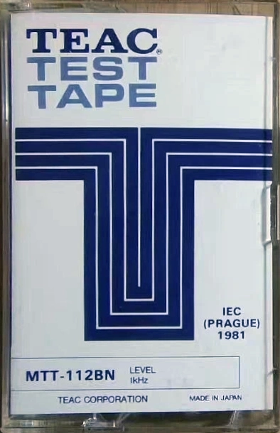 Compact Cassette Teac MTT "112BN" Test Cassette Japan