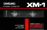 Compact Cassette Samsung XM-1 60 Type I Normal 1988 Europe